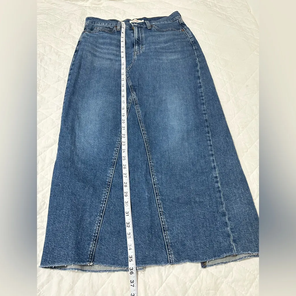 Levi's Blue Denim Skirt - Image 5