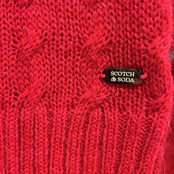 Scotch & Soda Cable knit Fair Isle‎ sweater large new with tags - Image 4