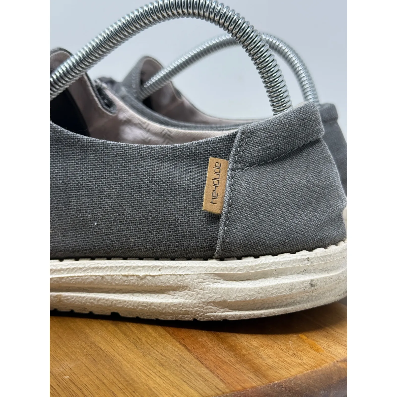 Hey‎ Dude Wendy Chambray Off Black Slip On Loafer Shoes Size 9 Womens - Image 7