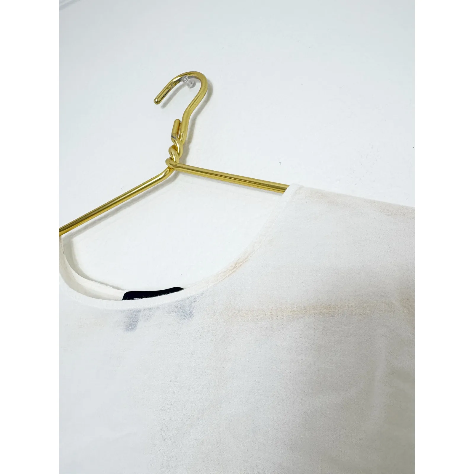 Theory Button Back Shirt Size XS Airy Cotton Lightweight Split Back Quiet Luxury - Image 8