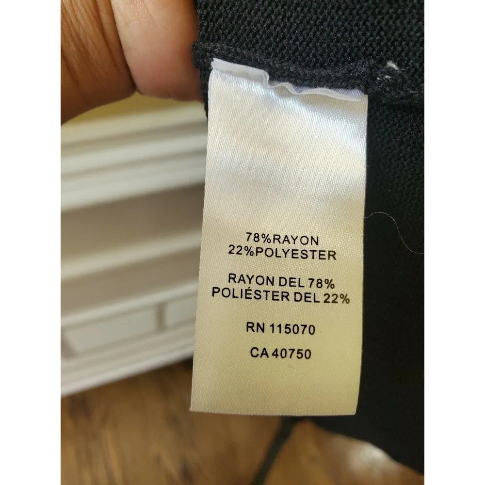 Nina Leonard Black Dress Size Small - Image 10