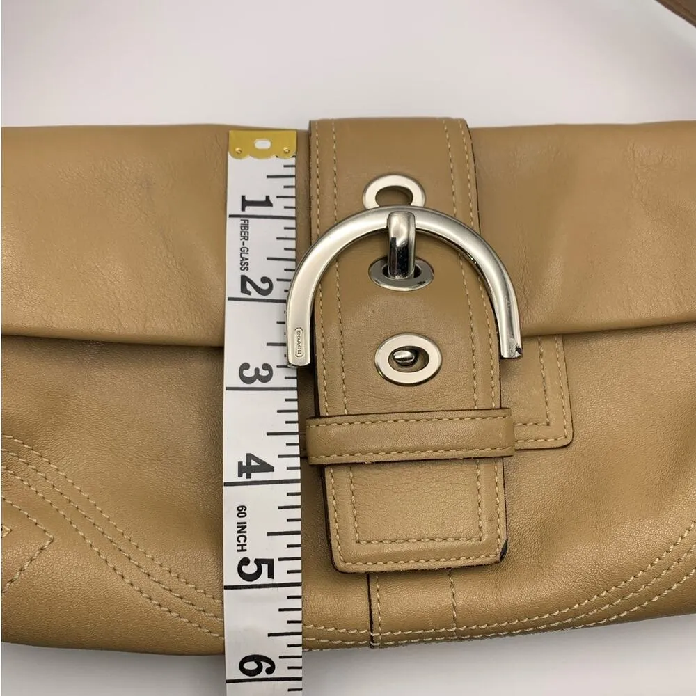 Vintage COACH Y2k Soho Saddle Tan Flap Shoulder Bag - Image 16