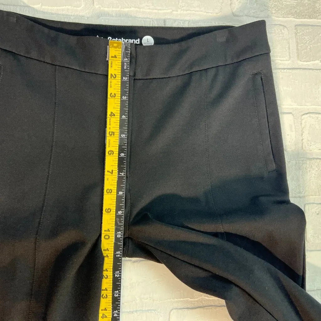 Betabrand Pants Womens Large Petite Black‎ Ankle Zip Ponte Center Seam Slim Leg - Image 13