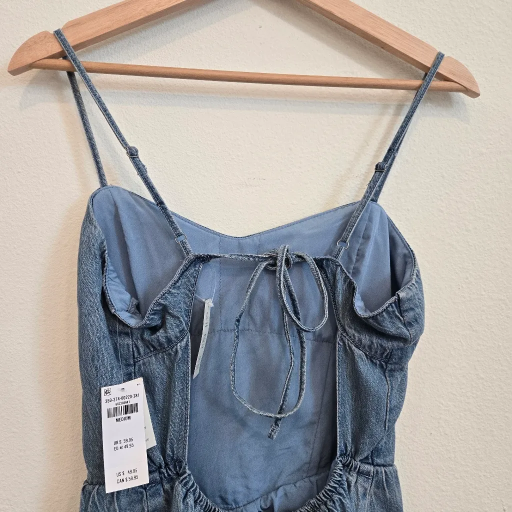 Hollister Denim New Dress built in shorts w pockets size medium - Image 7