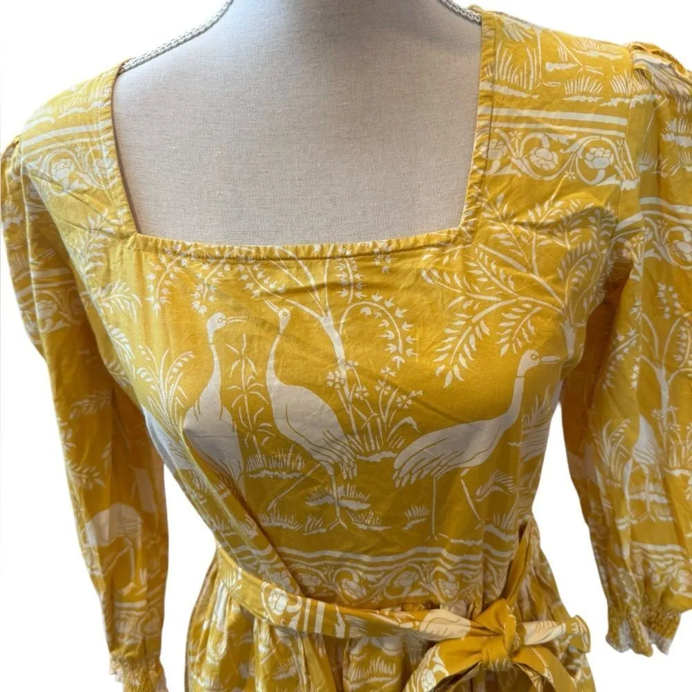 Beyond by Vera 1878 Poppy HARMONY GOLD Maxi Dress M Yellow Size M - Image 5