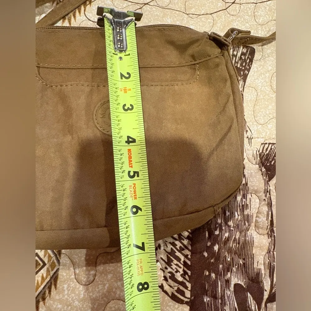 Multisac Crossbody Purse Loads Of Pockets Great Organizer Bag. Dark khaki/olive Brown - Image 11