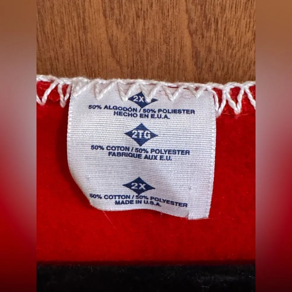 Red Cardigan Teacher Detail size 2x Red - Image 2