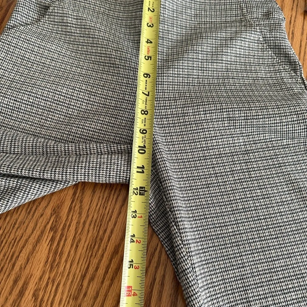 Max Studio Houndstooth Career Pants Elastic Waist Academia Preppy Size S - Image 6