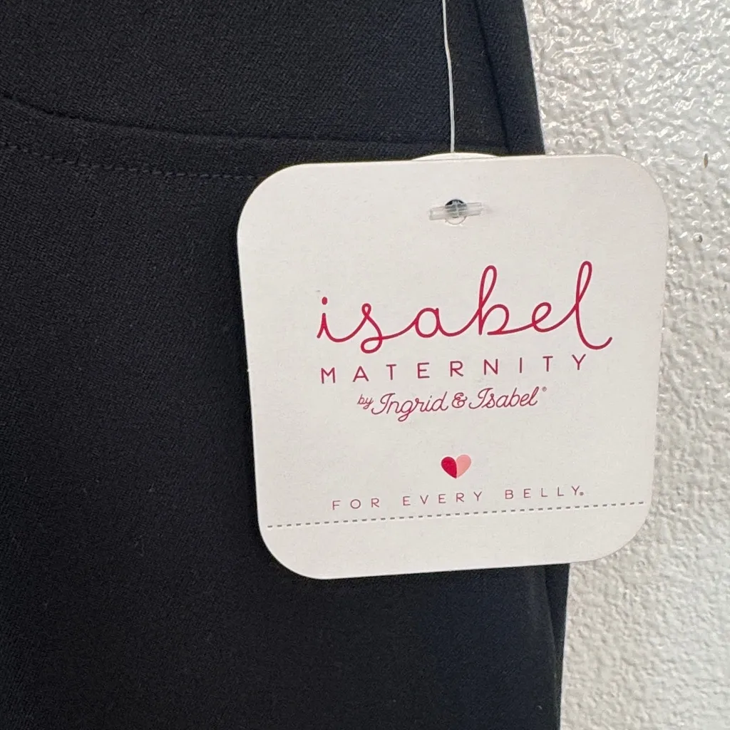 Isabel Maternity by Ingrid & Isabel Black Boot Cut Pants Size 2 - Image 4