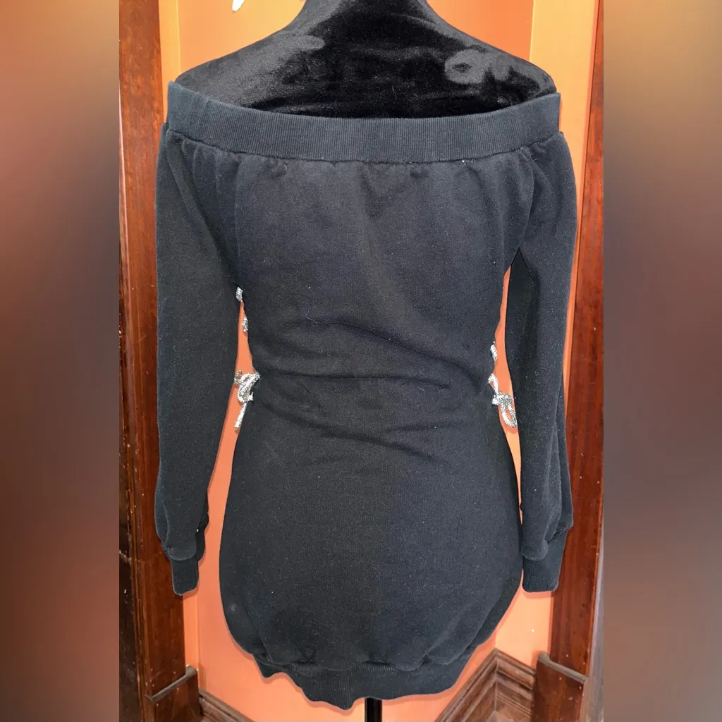 Akira rhinestone tie up side mini dress - Image 9