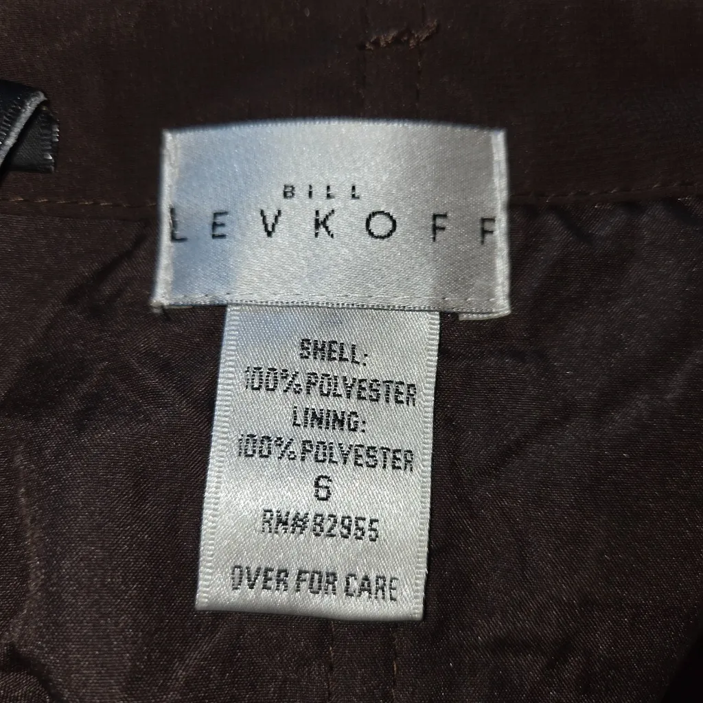 Bill Levkoff Chocolate Strapless Gown Formal Bridesmaid Dress Size 6 - Image 5