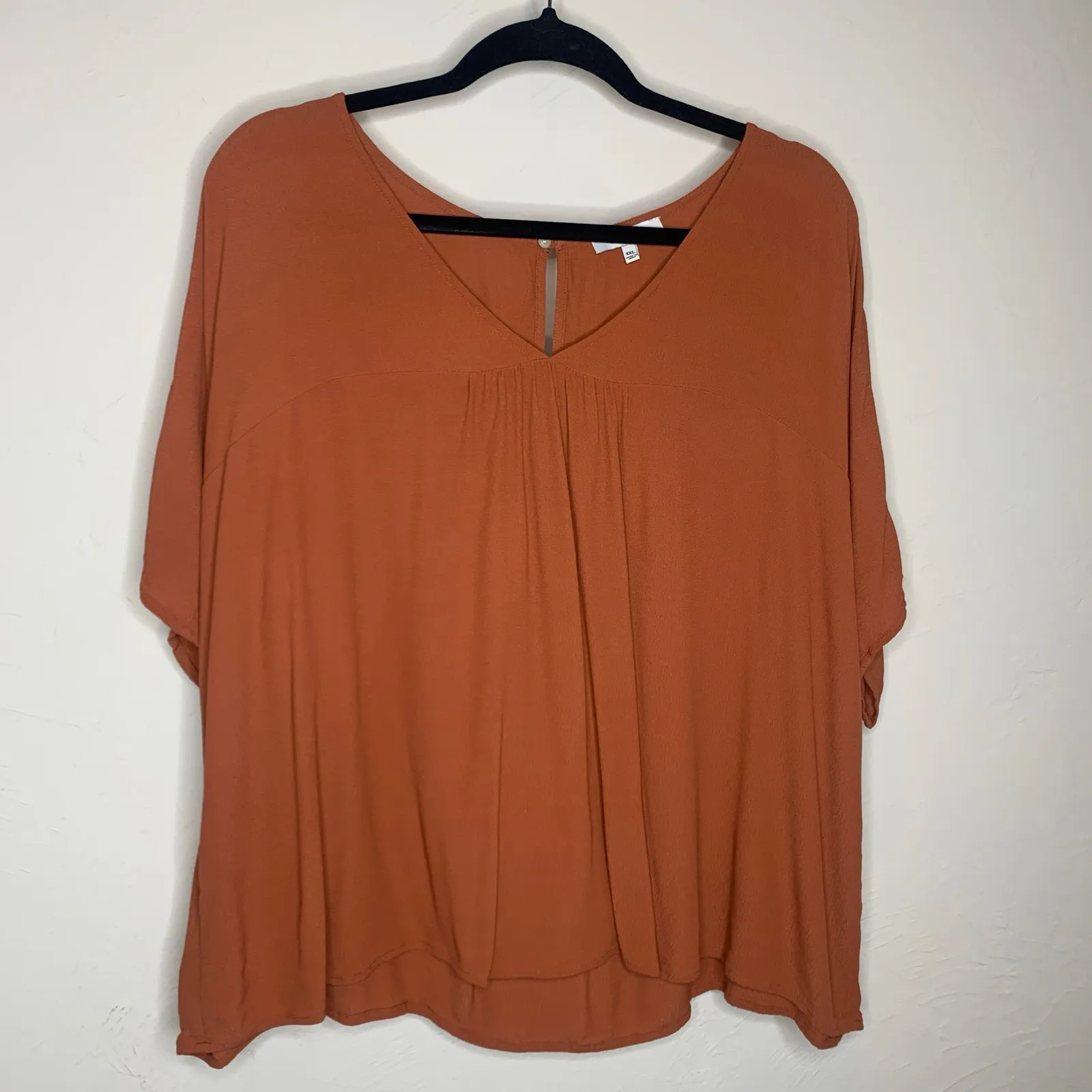 Madewell Rust Boxy Blouse Popover Sz XXL - Image 5