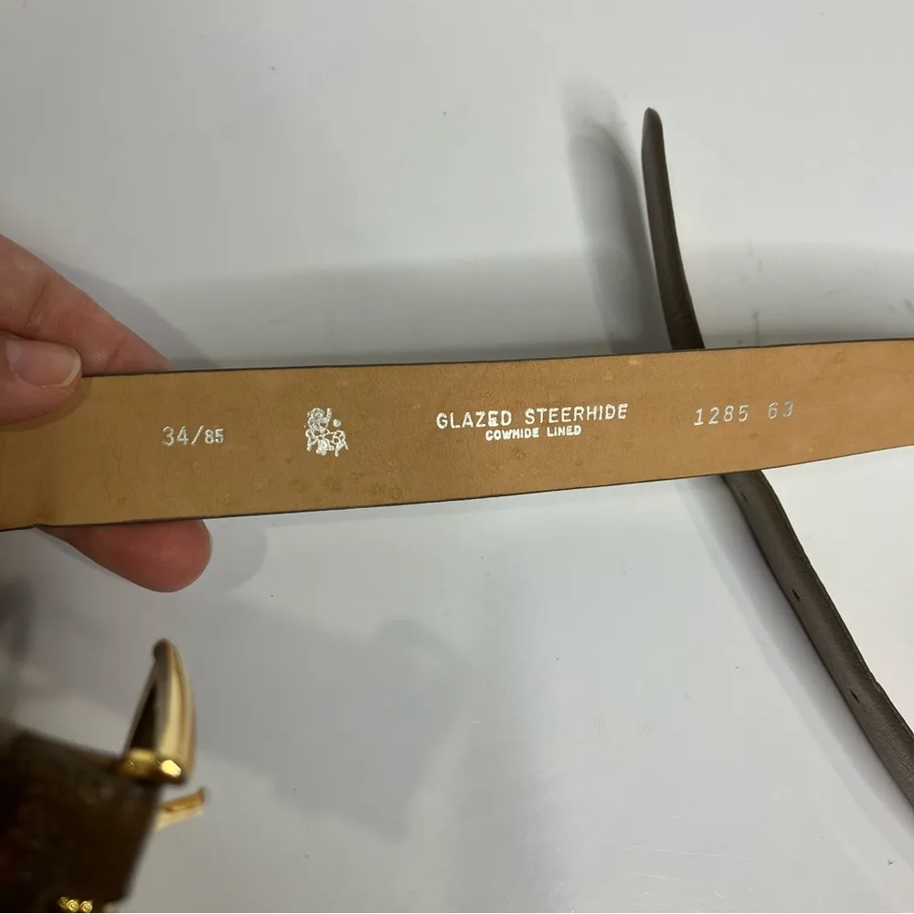 Genuine Leather belt light brown women’s size 34‎ casual neutral basics - Image 4