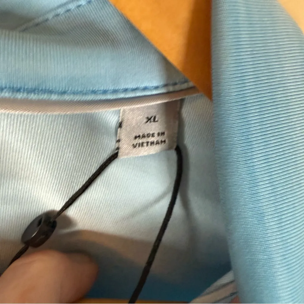 NWT Dunning Golf Womens Sleeveless Polo‎ Size XL Blue Zip Up Neck Outdoor Active - Image 4