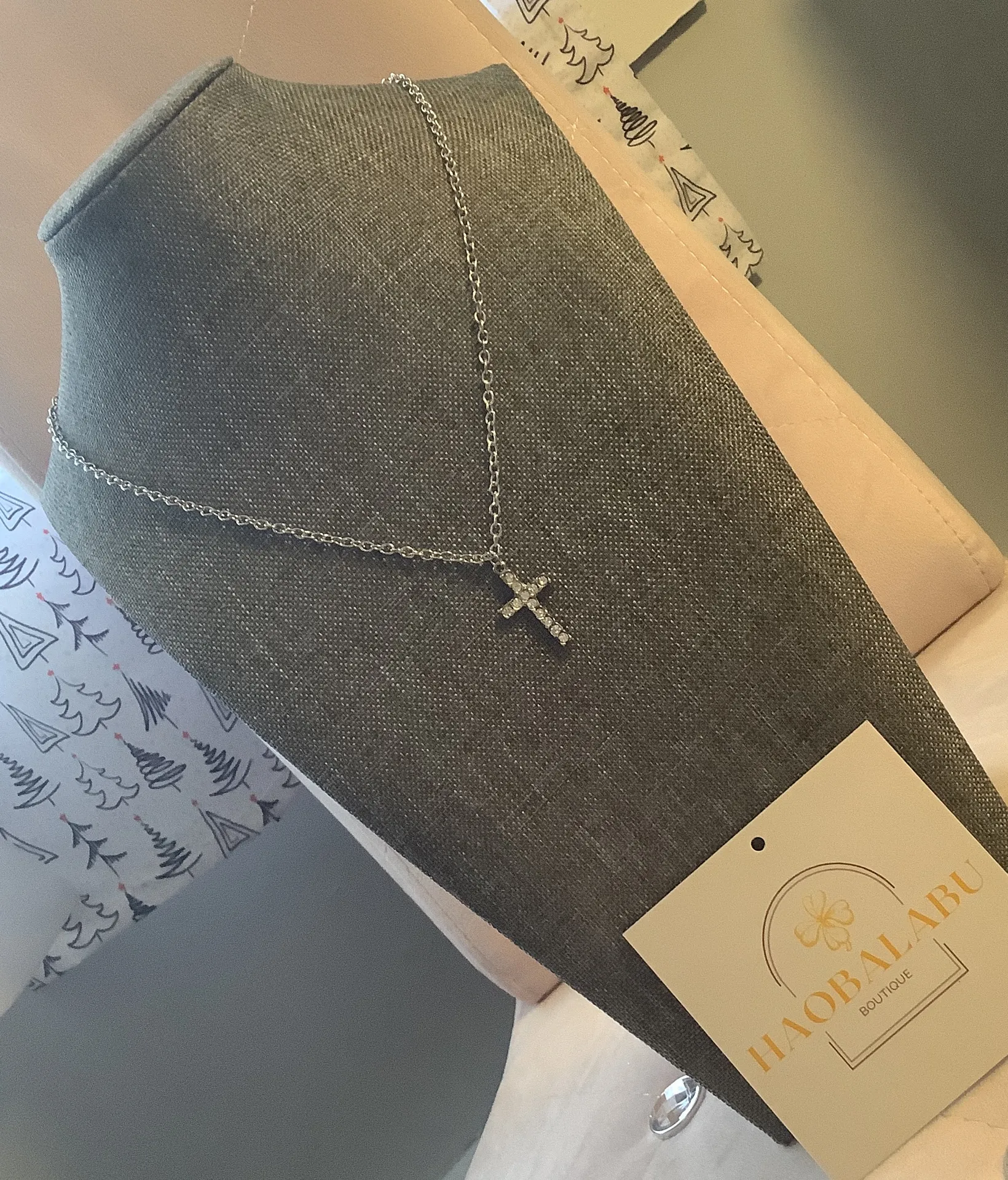 Sparkle Cross Necklace  - Image 3