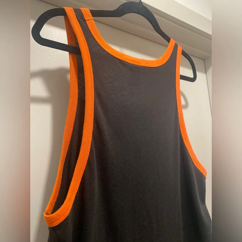 Victoria's Secret VS PINK San Francisco SF Giant Black & Orange Sequin Tank Top - Image 11