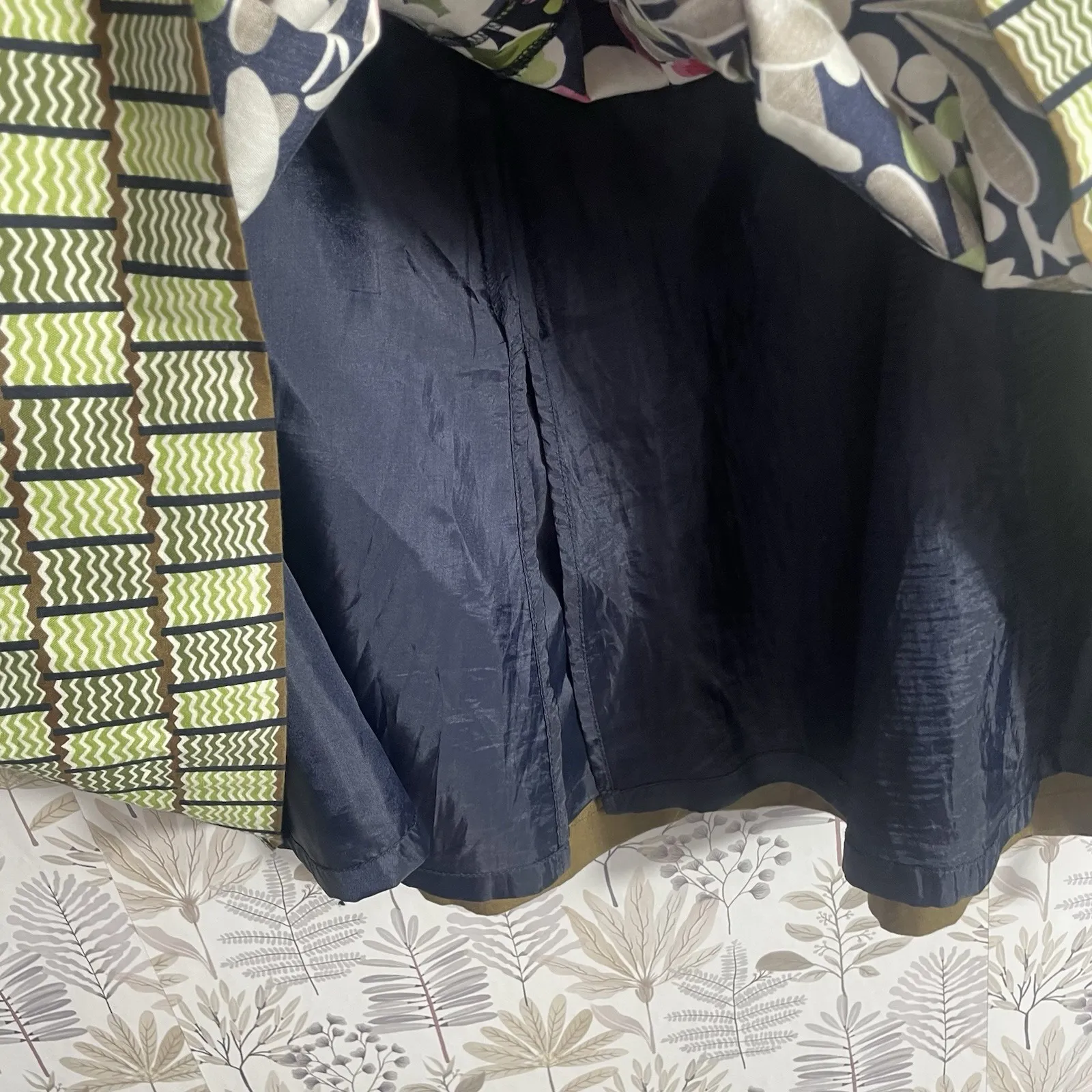 Vintage Talbot Skirt Floral Pleated A-Line Lined Size 12 100% Cotton‎ - Image 6