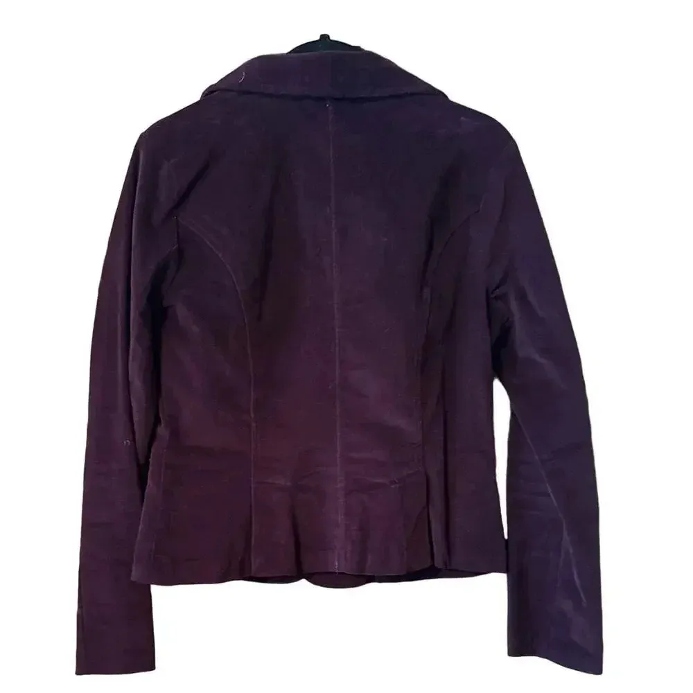 Best Chick in Heels micro corduroy blazer L dark acadamia westerngoth Red Size L - Image 5