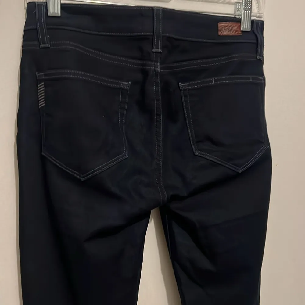 Paige Verdugo Ankle Ivan Dark Blue Wash Womens Skinny Jeans Size 27 - Image 8