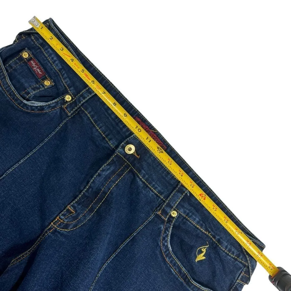 Y2K Baby Phat High Rise Cropped Flare Jeans 24 - Image 9