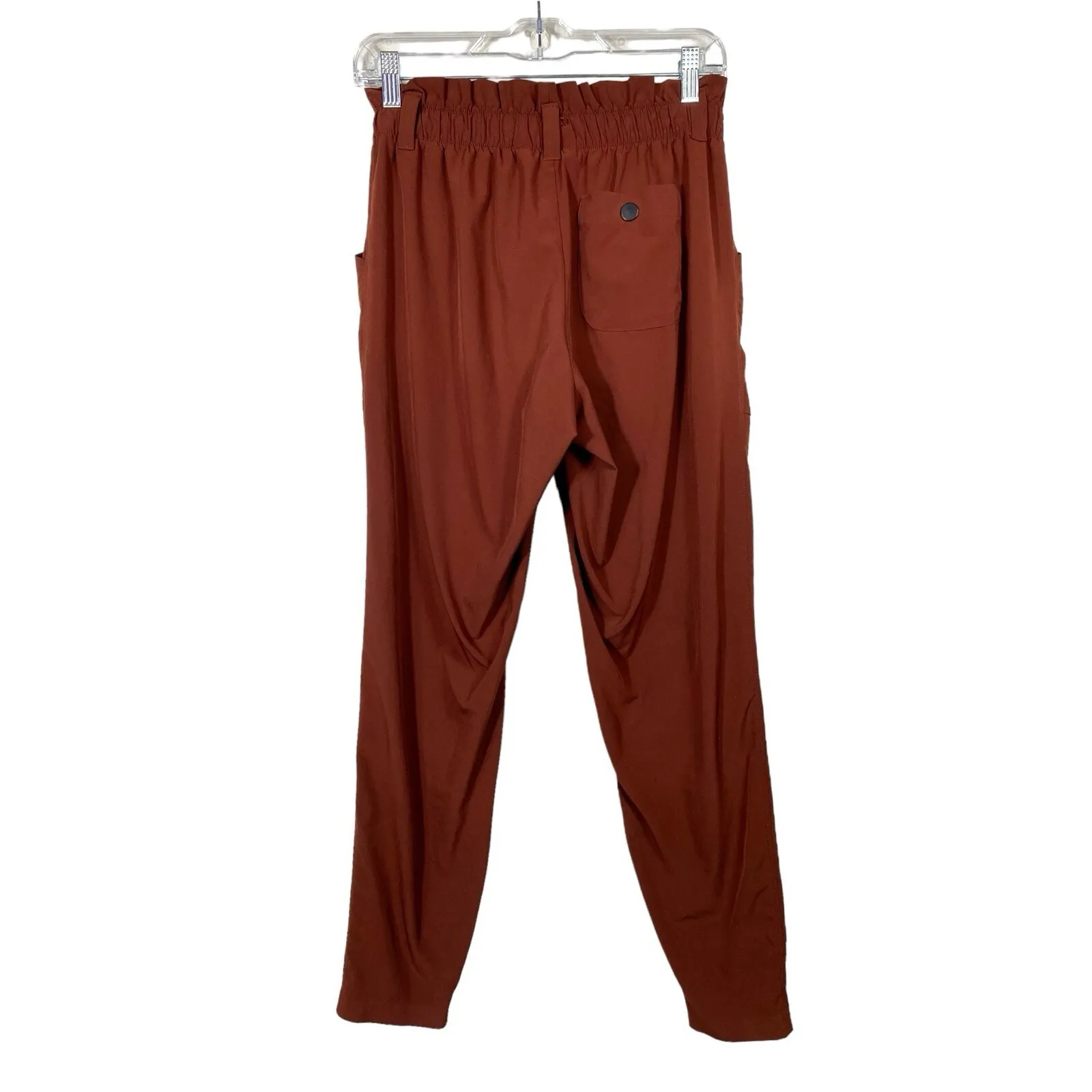 Athleta Skyline Ankle Pants Cognac Brown Paperbag High Waist‎ Sz 2 Women - Image 3