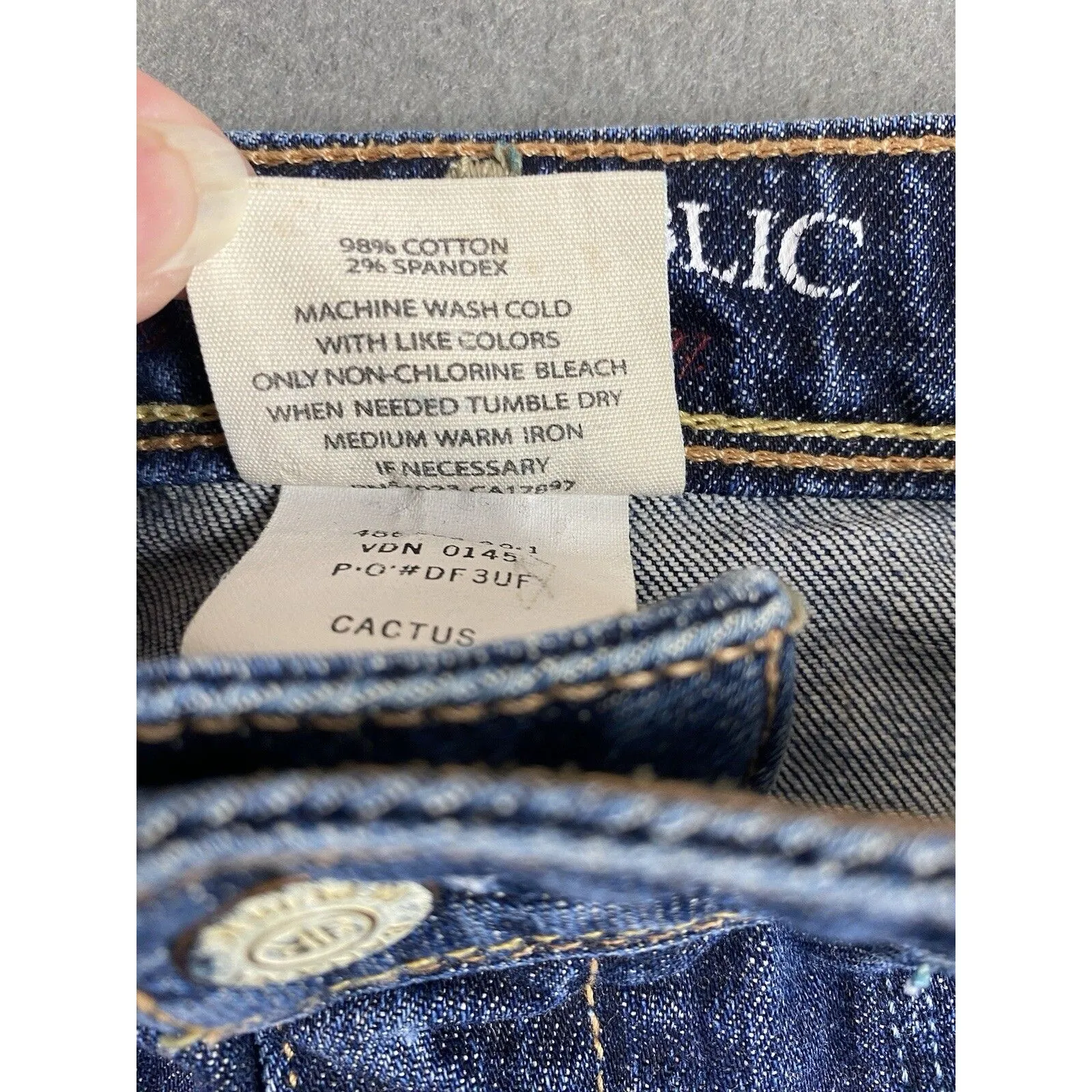 Banana Republic Denim Skirt Women 30x15 Blue Knee Length Stretch Cactus Tag 6 - Image 10