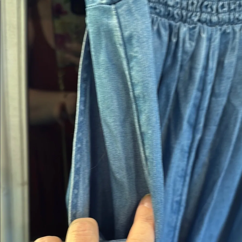 Loft sp Blue Denim Jumpsuit - Image 3