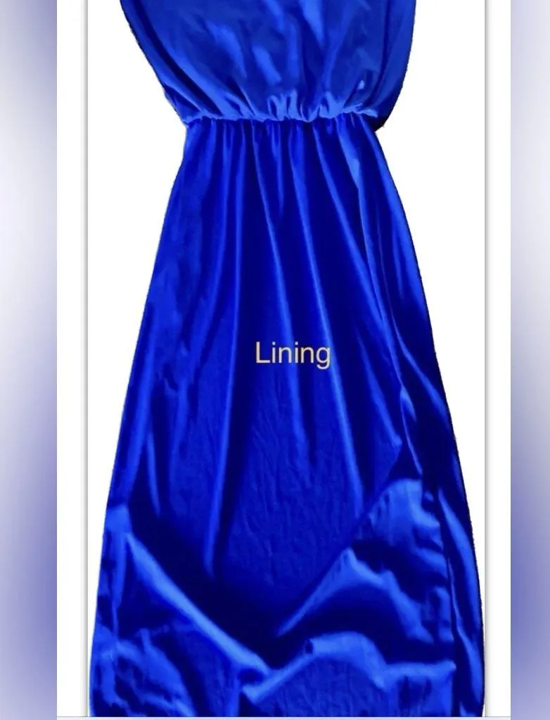 Royal Blue off-Shoulder maxi dress - Image 7