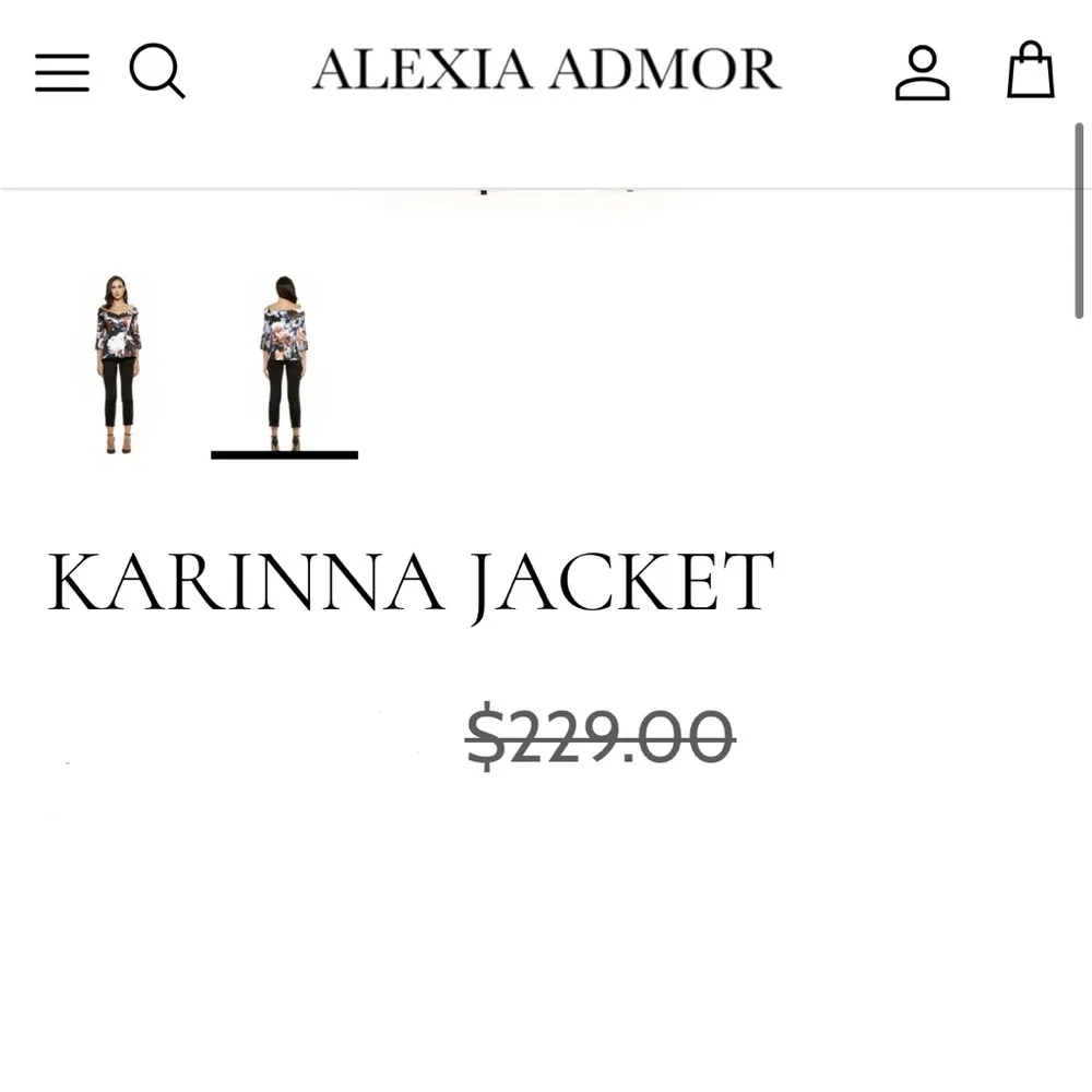 NWT Alexia Admor Karinna Off Shoulder Jacket Top Size 14 Retail $229.00 - Image 13