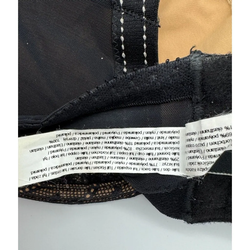 Chantelle 32810 Rive Gauche Full Coverage Unlined Bra Black Women's 44H - Image 9