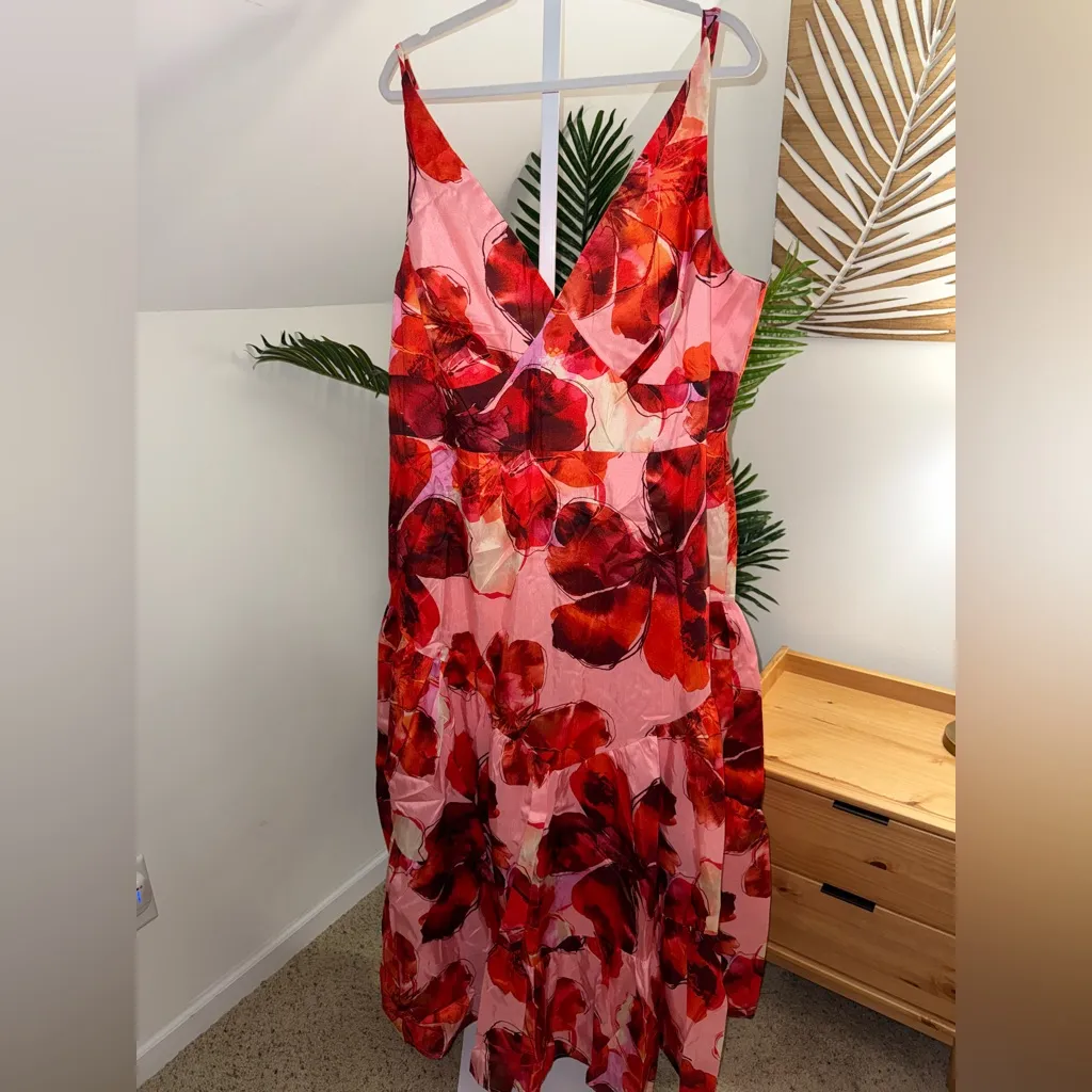 Anthropologie 20W Hutch Arden Sleeveless Tiered‎ Floral A-Line Maxi Dress - Image 5