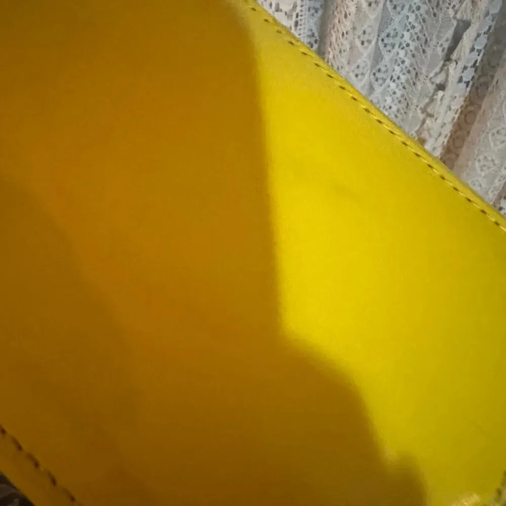 Patricia Nash Ledra Bucket Satchel Bag Lemon Yellow EUC - Image 6