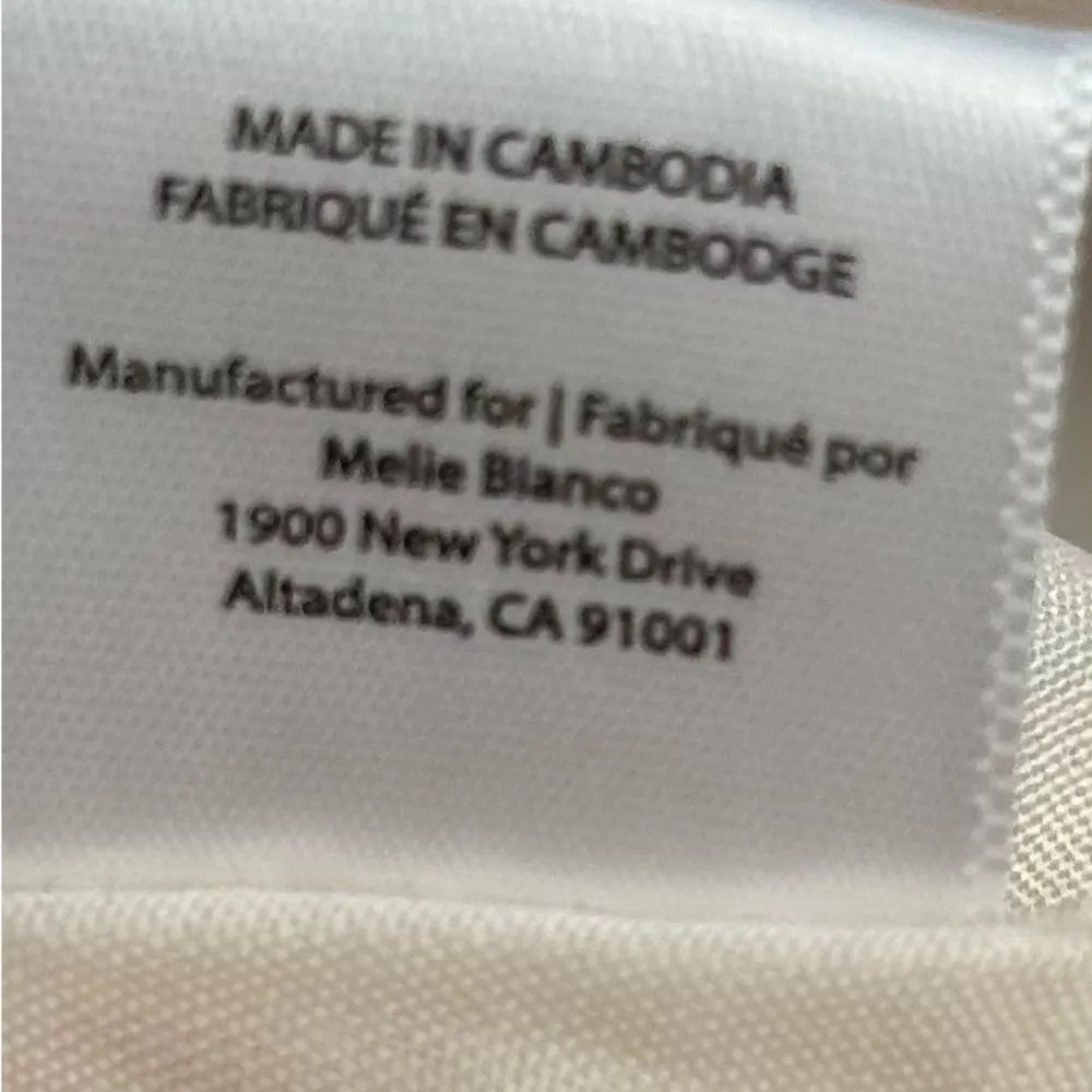 MELIE BIANCO Alexandra Top Knot Mini Handbag Cream Vegan Leather New with Tags - Image 8