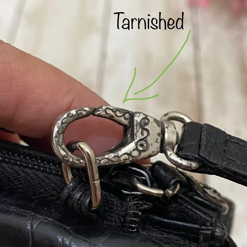 BRIGHTON Trixie Black Leather Organizer Wallet Bag - Image 14