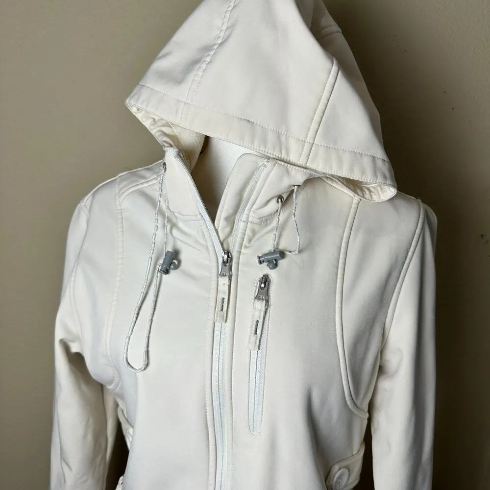 FREE COUNTRY All Weather Hooded Zip Up Jacket Coat Hoodie Size Medium - Image 4