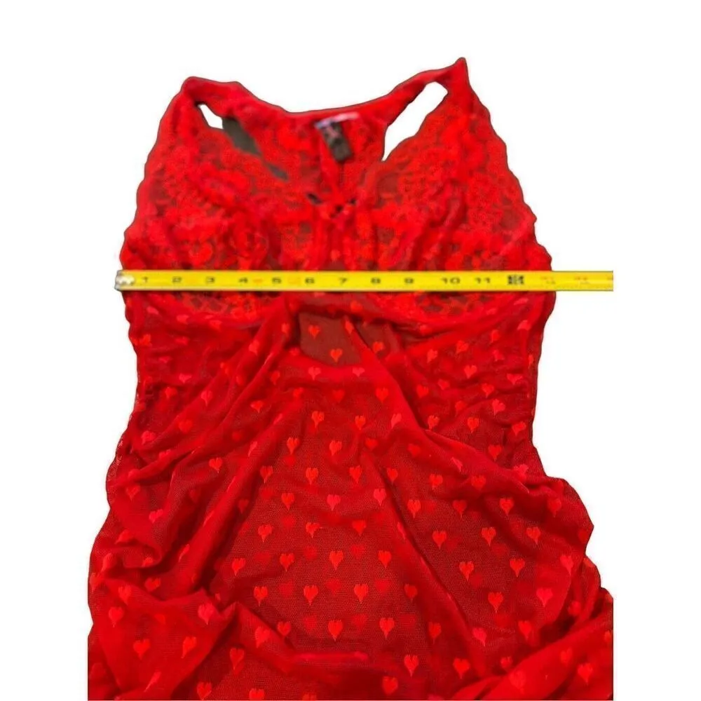 Dreamgirl Heart Back Deep V-Neck ruched maternity babydoll - Image 4