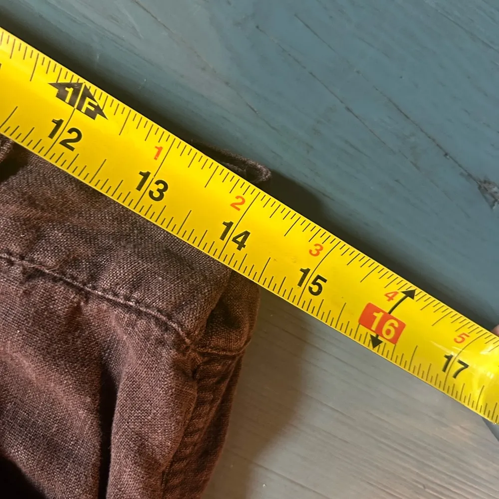 Anthropologie Hei Hei Brown Linen Cargo Shorts | Women’s Size 2 - Image 6