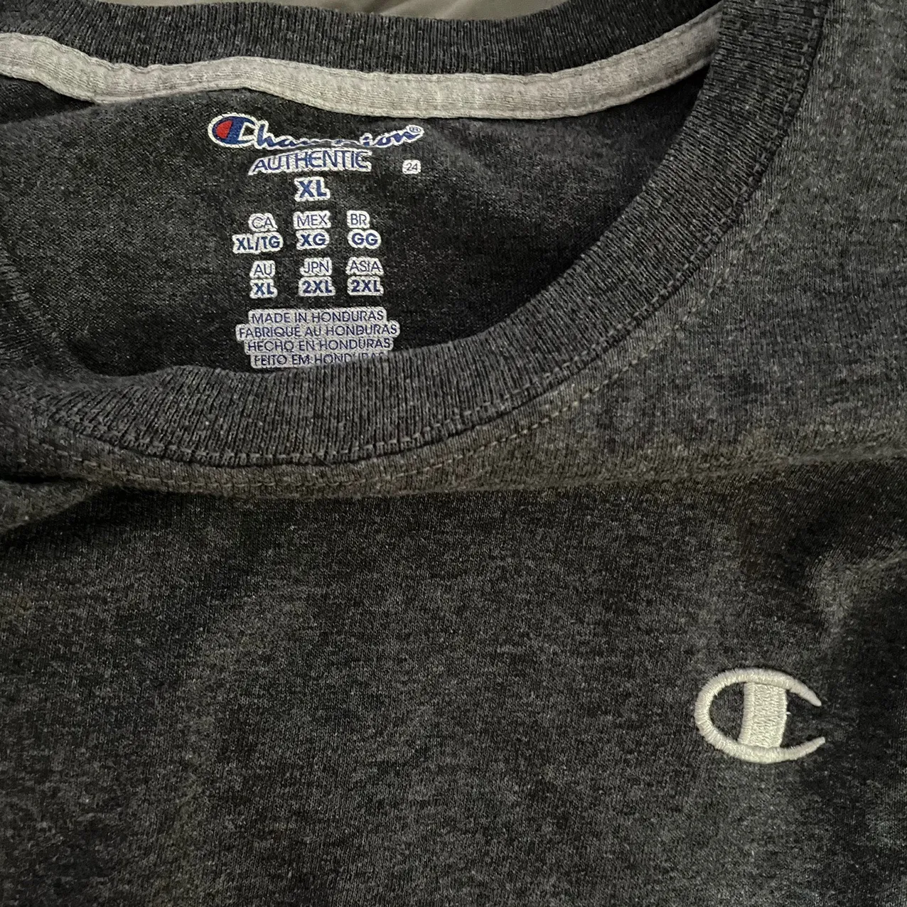 Champion gray long sleeve crewneck - Image 3