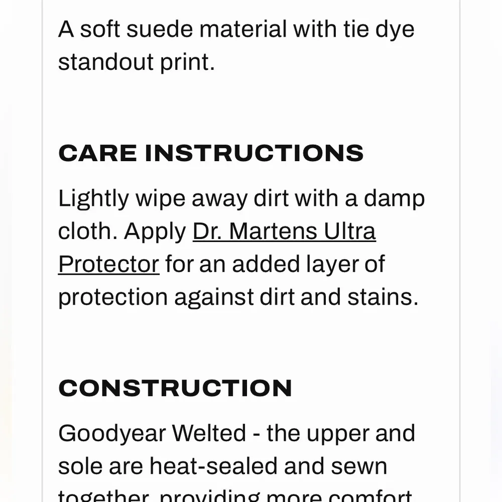 Dr‎ Martens boots 1460 Pascal Tie Dye Blue Pattern Boot size 6 moto boho - Image 8