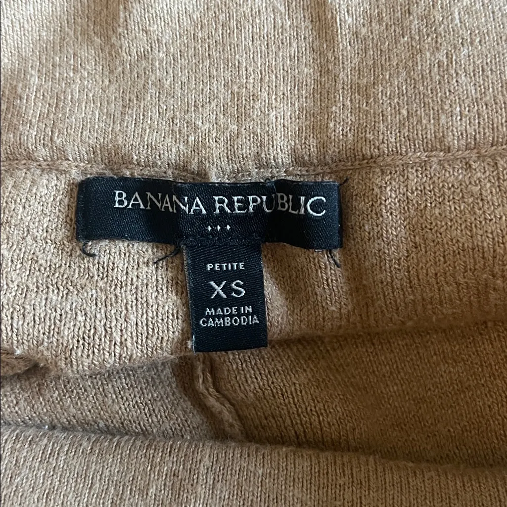 Banana Republic Factory Knit Pants Tan Size XS Petite - Image 7