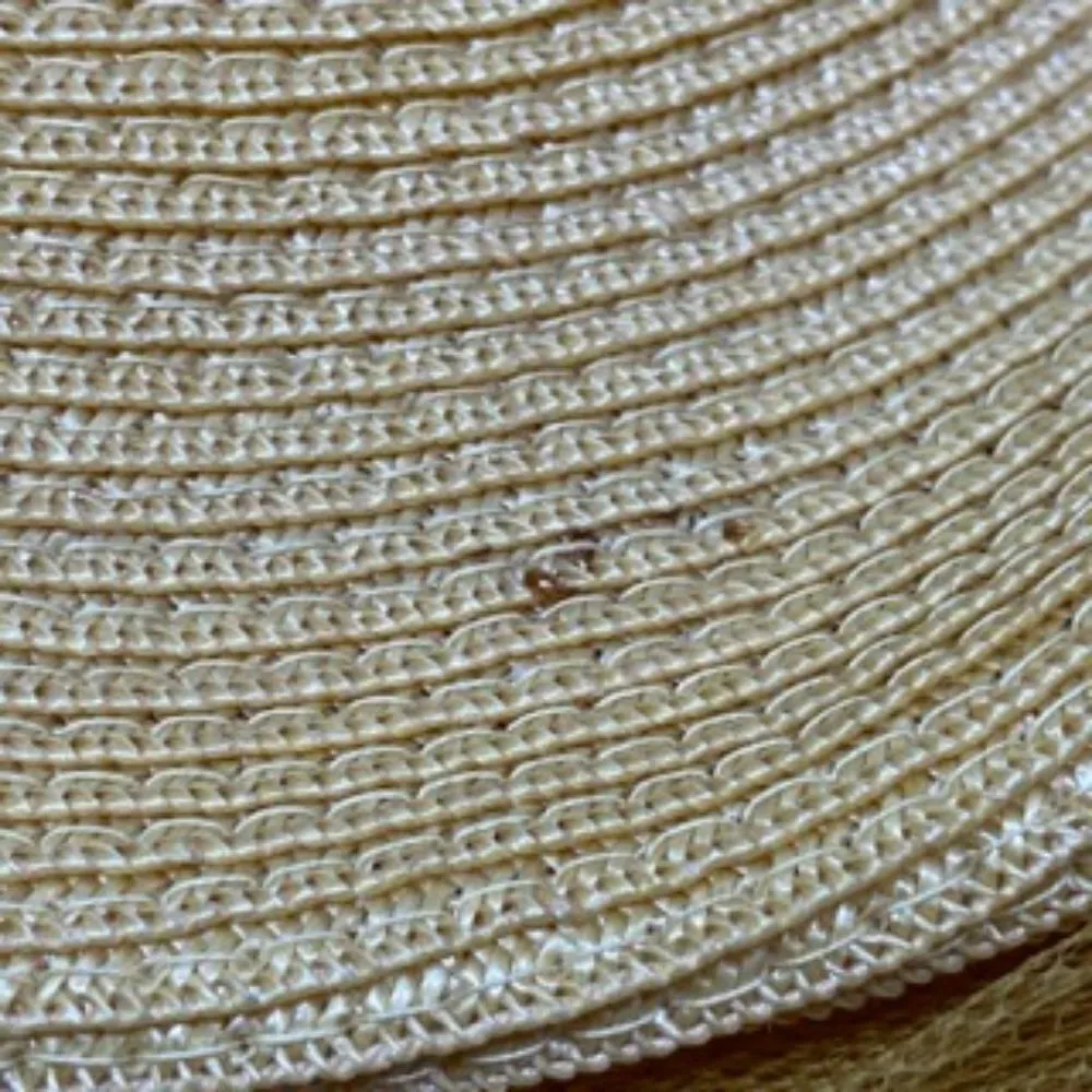 Vintage Yellow Hat with Silver V Shaped Accent Yellow - Image 10