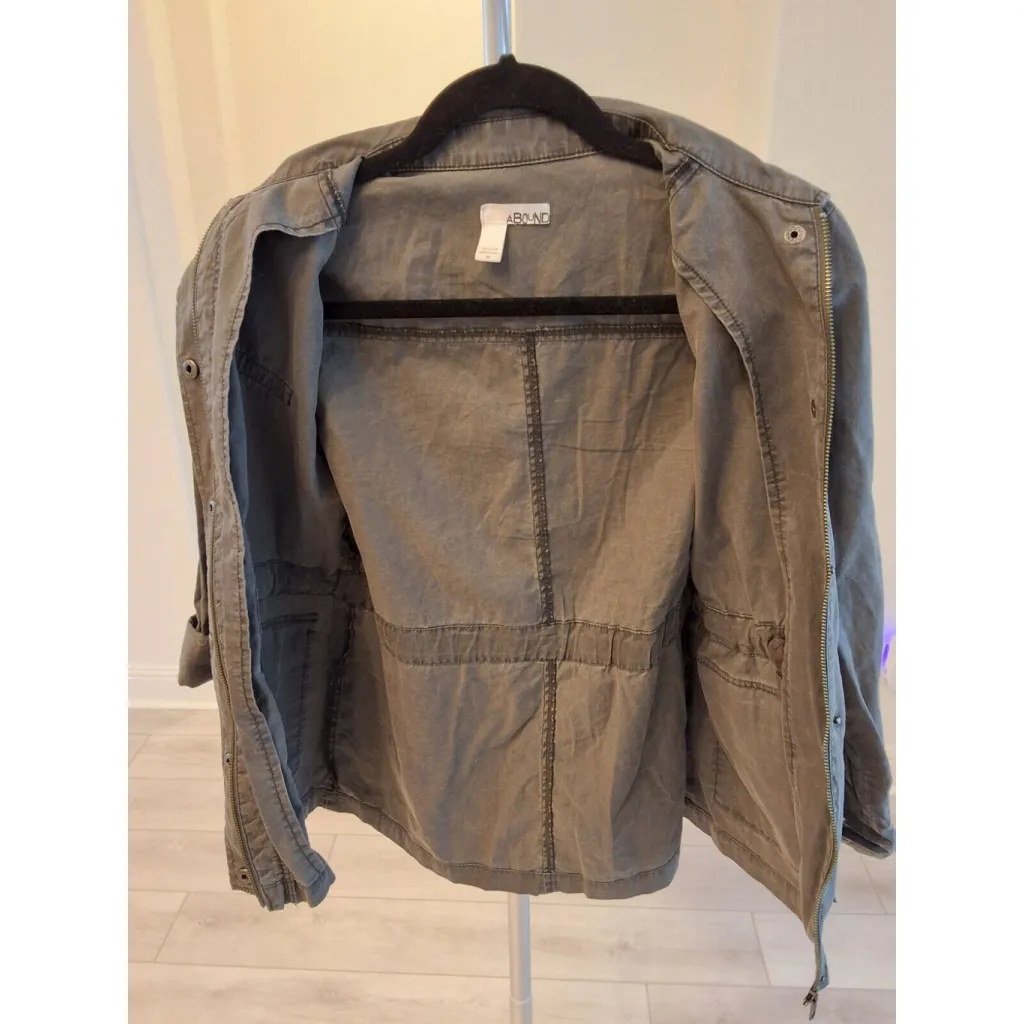Abound Size Medium Military Utility Green Womens Jacket - Image 5