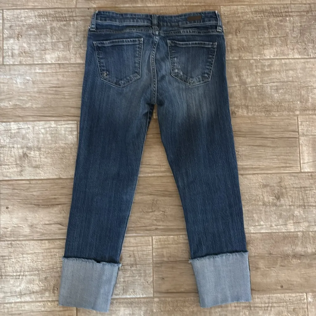Kut From The Kloth  Dark Blue Cropped Jeans - Image 3