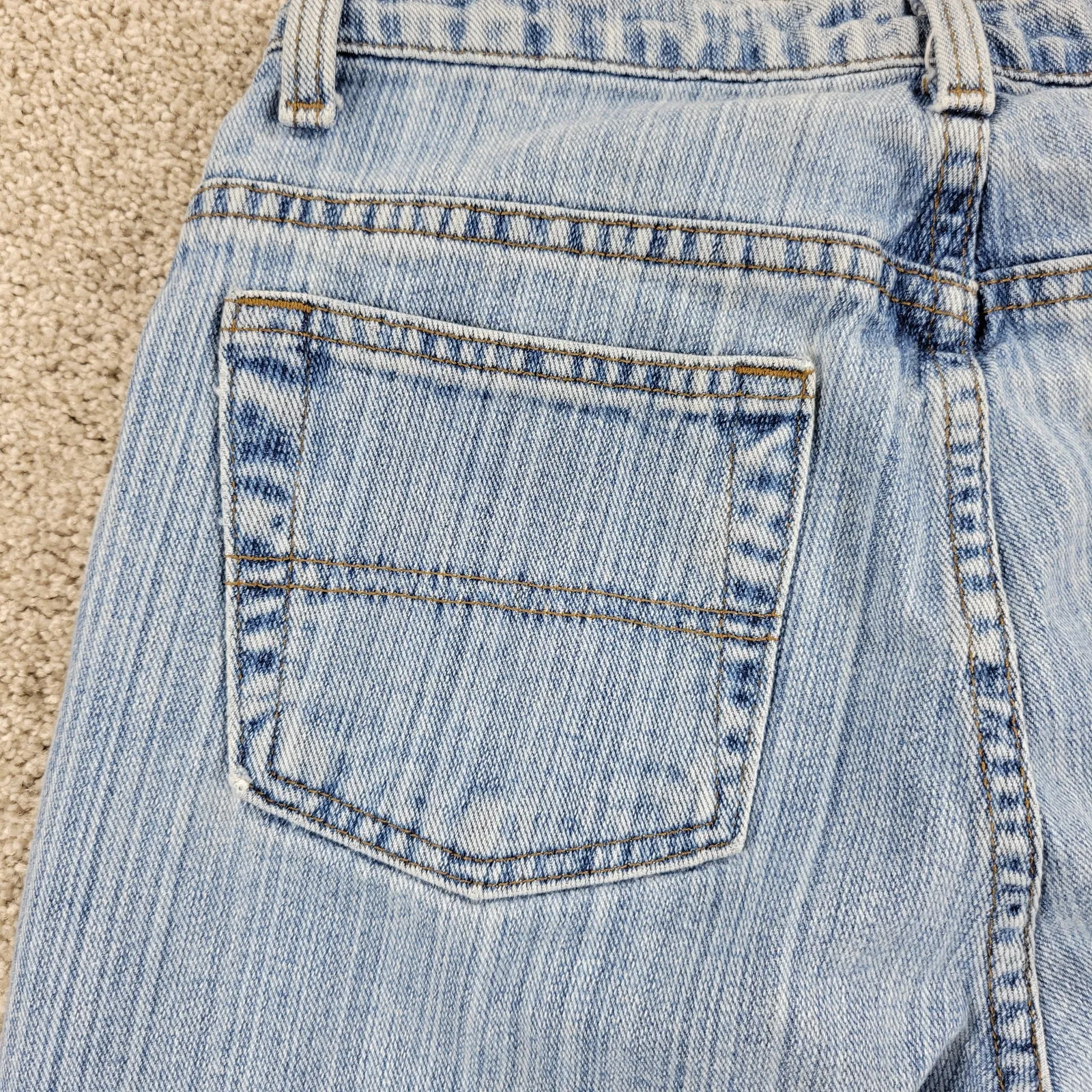 Faded Glory Womens Jeans 4 Blue Light Wash Wide‎ Leg Cotton High Rise Denim Y2K - Image 6