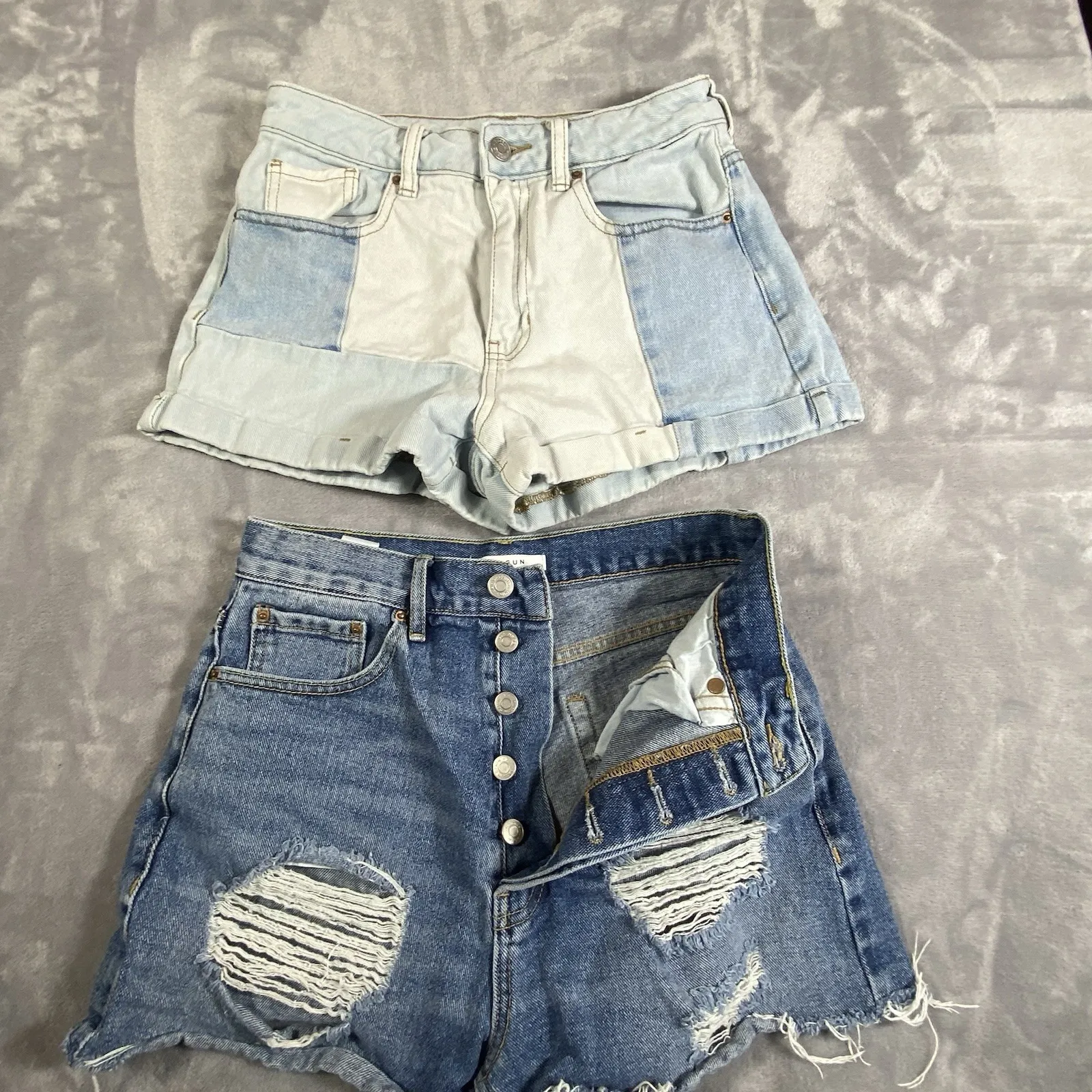 Pacsun‎ Mom Shorts & High Rise Vintage Cut Off Sz 26 Distressed Hipster 2 Pair - Image 13