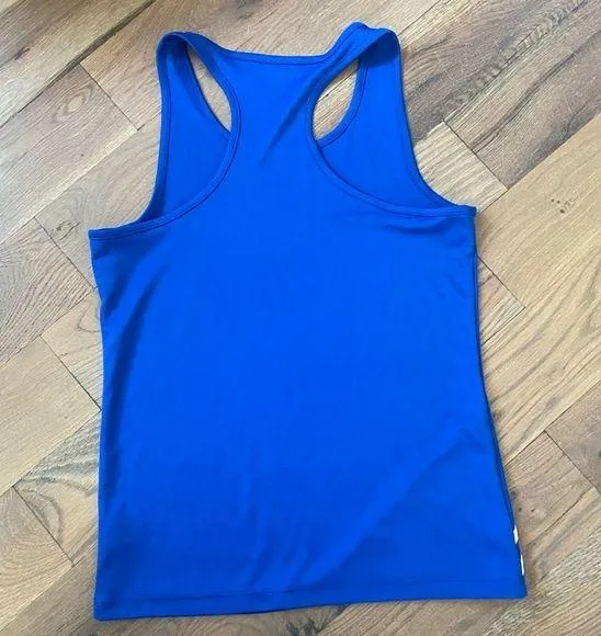 KSWISS Athletic Blue White Striped TankTop Size Small  - Image 2