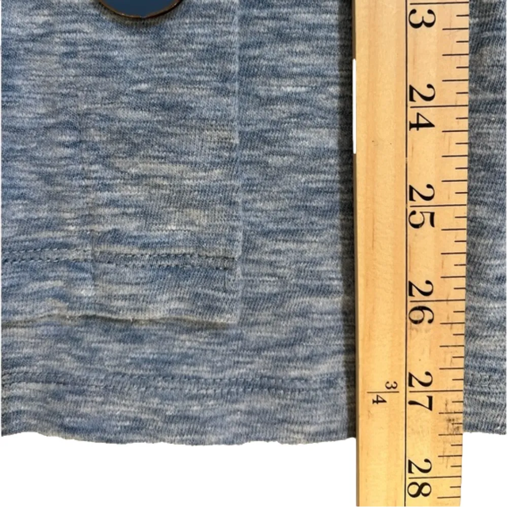 Magellan’s Travel Gear women’s heather blue button front tunic, size XL EUC - Image 5