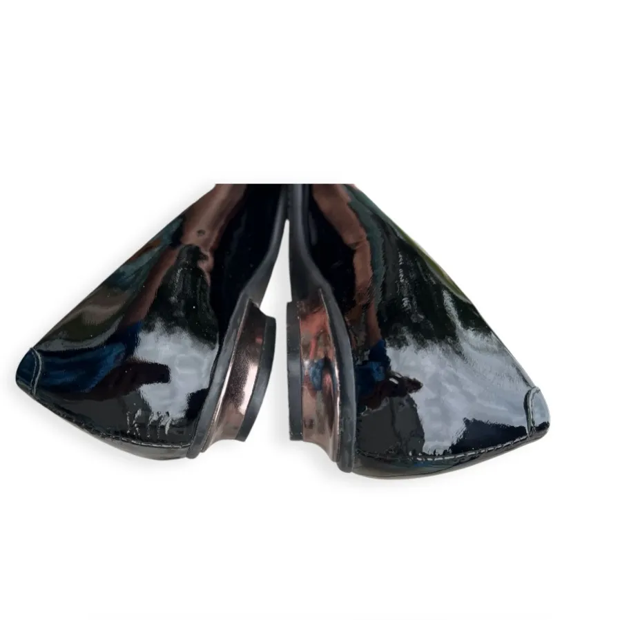 K by Clark's Black‎ Patent Leather Slip On Shoes UK 6, US 8. Work Dressy Black Size undefined - Image 9