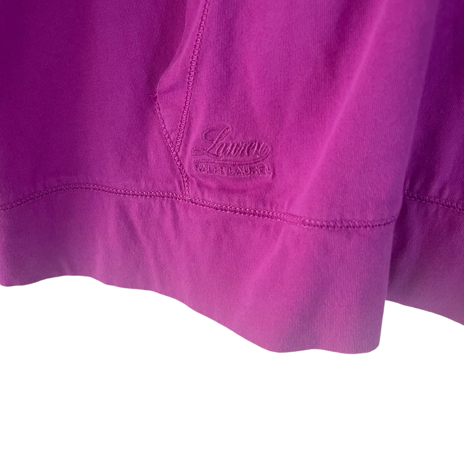 Lauren Ralph Lauren Women's Size Large Purple Pink Half Button Light Sweater‎ - Image 6