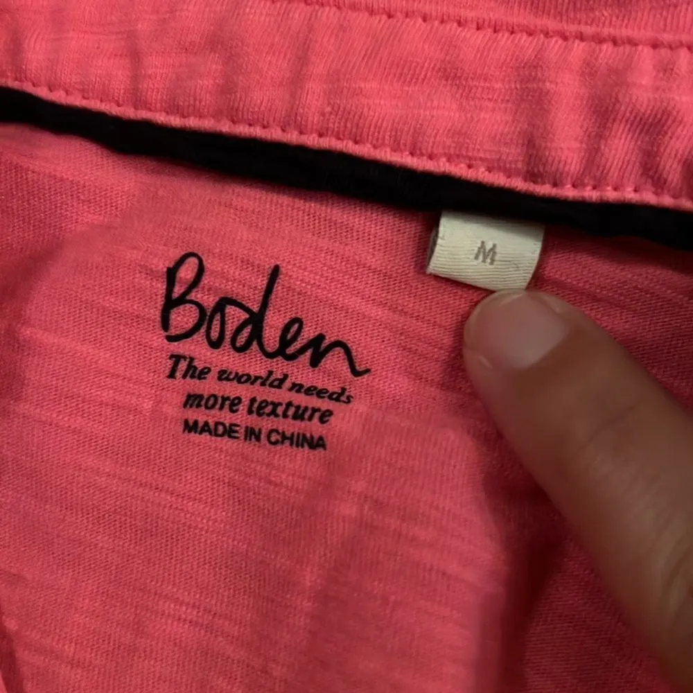 Boden pink polo M - Image 7